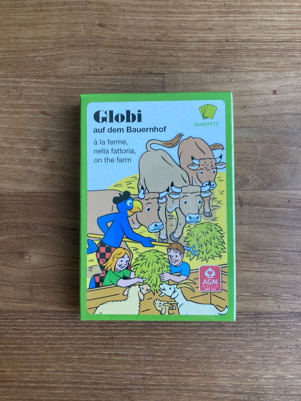 Spiele: Quartett- Globi auf dem Bauernhof – Neu und originalverpackt aus Luzern von Aldabema