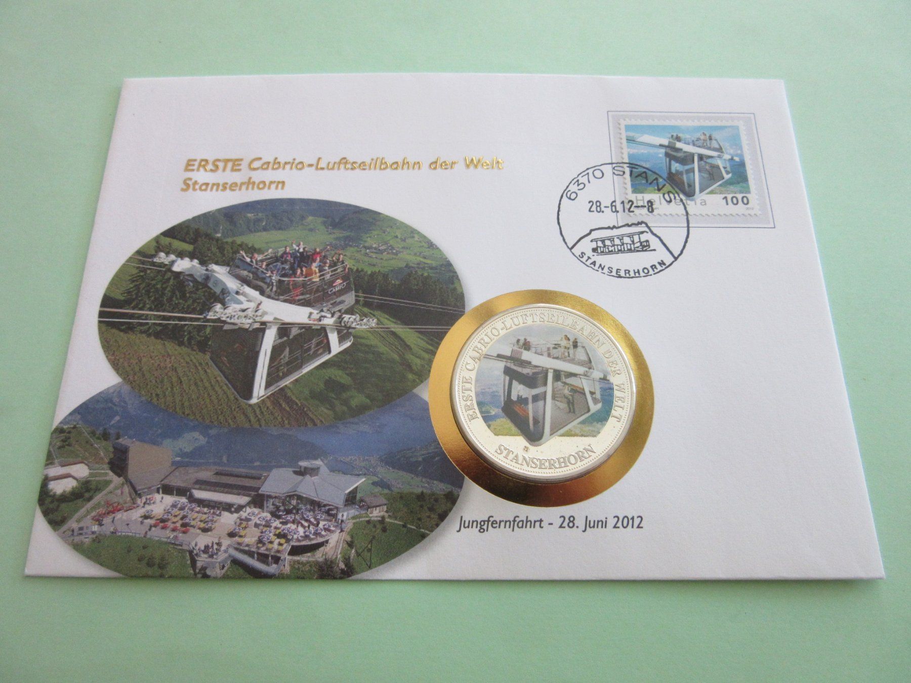 Toutes les monnaies: Numisbrief "ERSTE CABRIO-LUFTSEILBAHN DER WELT" – Neuf (Voir description) à Degersheim par Tforelle
