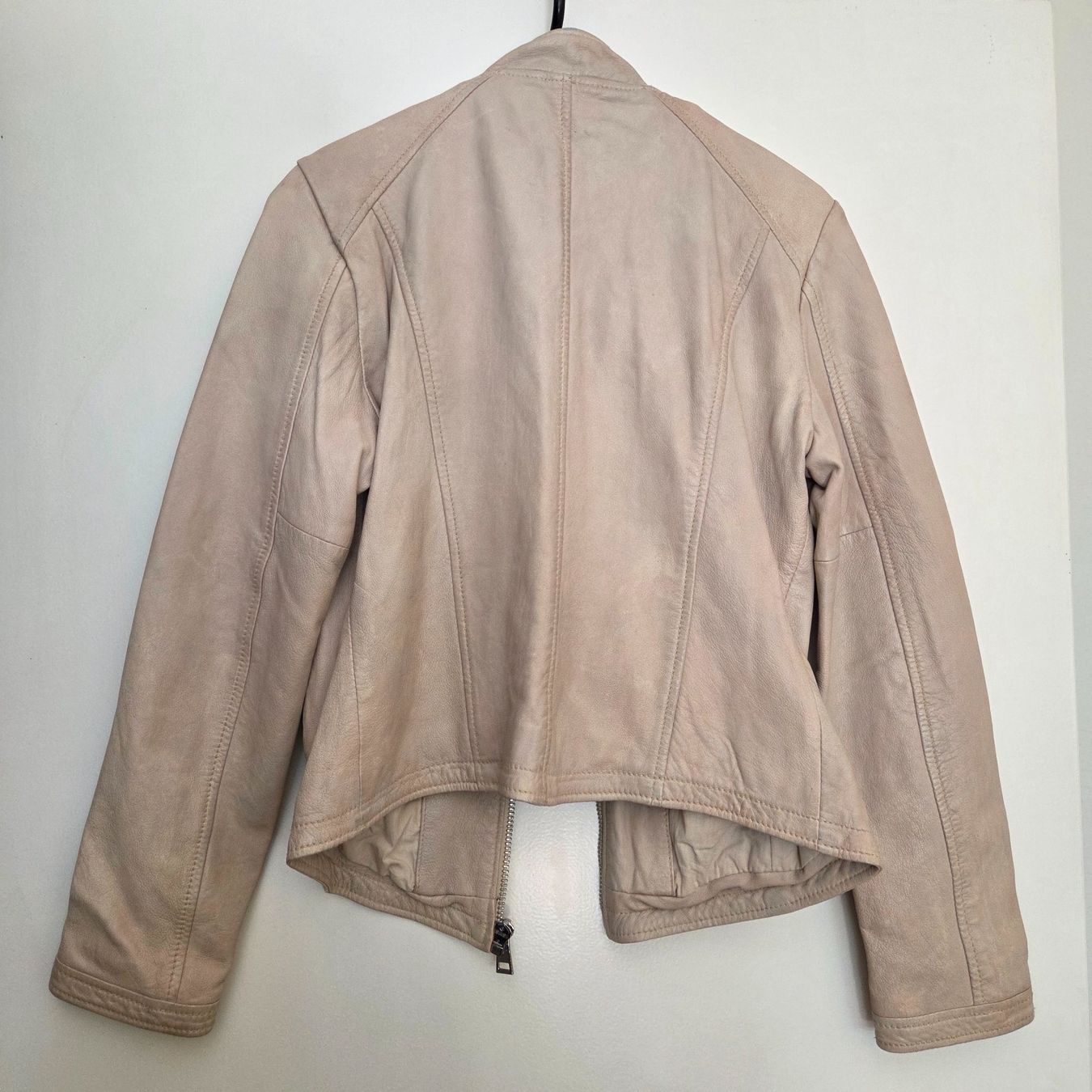 Giacche: Perfecto cuir taupe/rose Leonardo taille M – Usato da Onex venduto da AF. 1