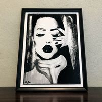 Schnabelmaske Erotik Frau Urban Pop Art Bild Erotik Modern
