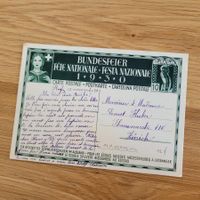 Carte Fête National Bundesfeier Karte 1930