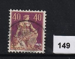 Helvetia mit Schwert,  Nr. 7, Type I