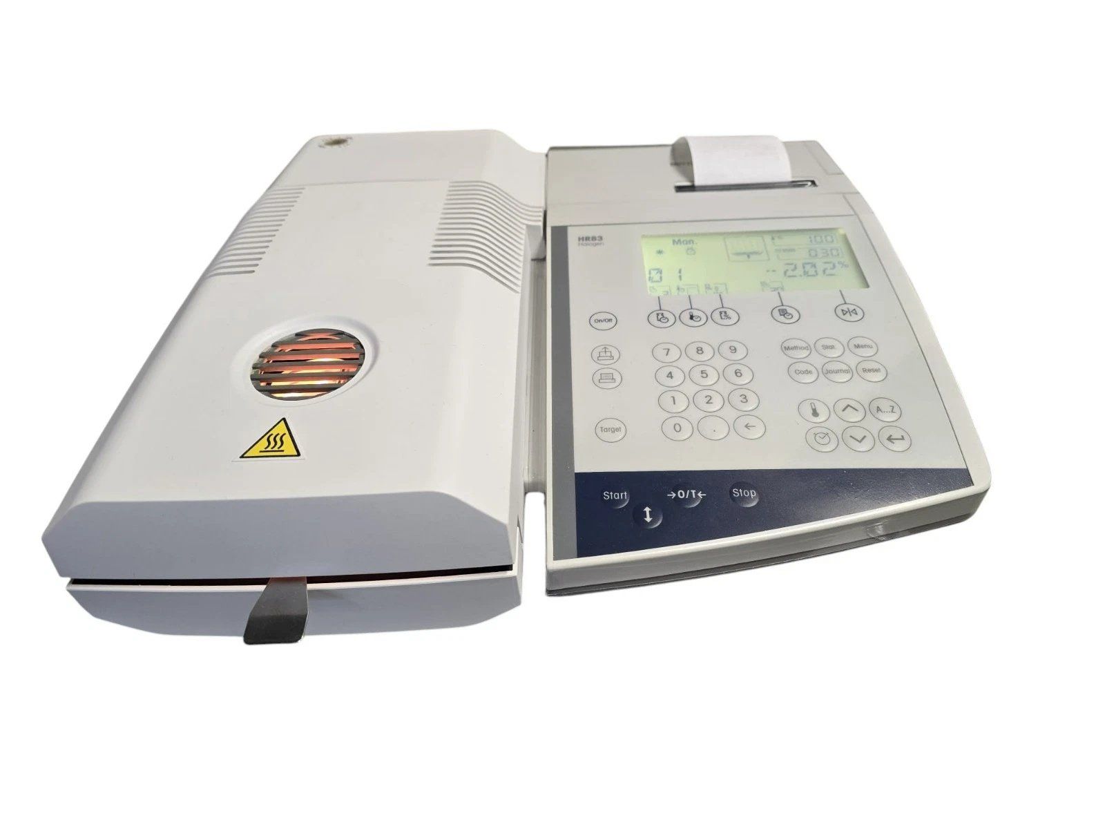 Mettler Toledo Misurare: Mettler Toledo HR83 Halogen Moisture Analyzer mit Printer – Usato da Wittinsburg venduto da Steierliq