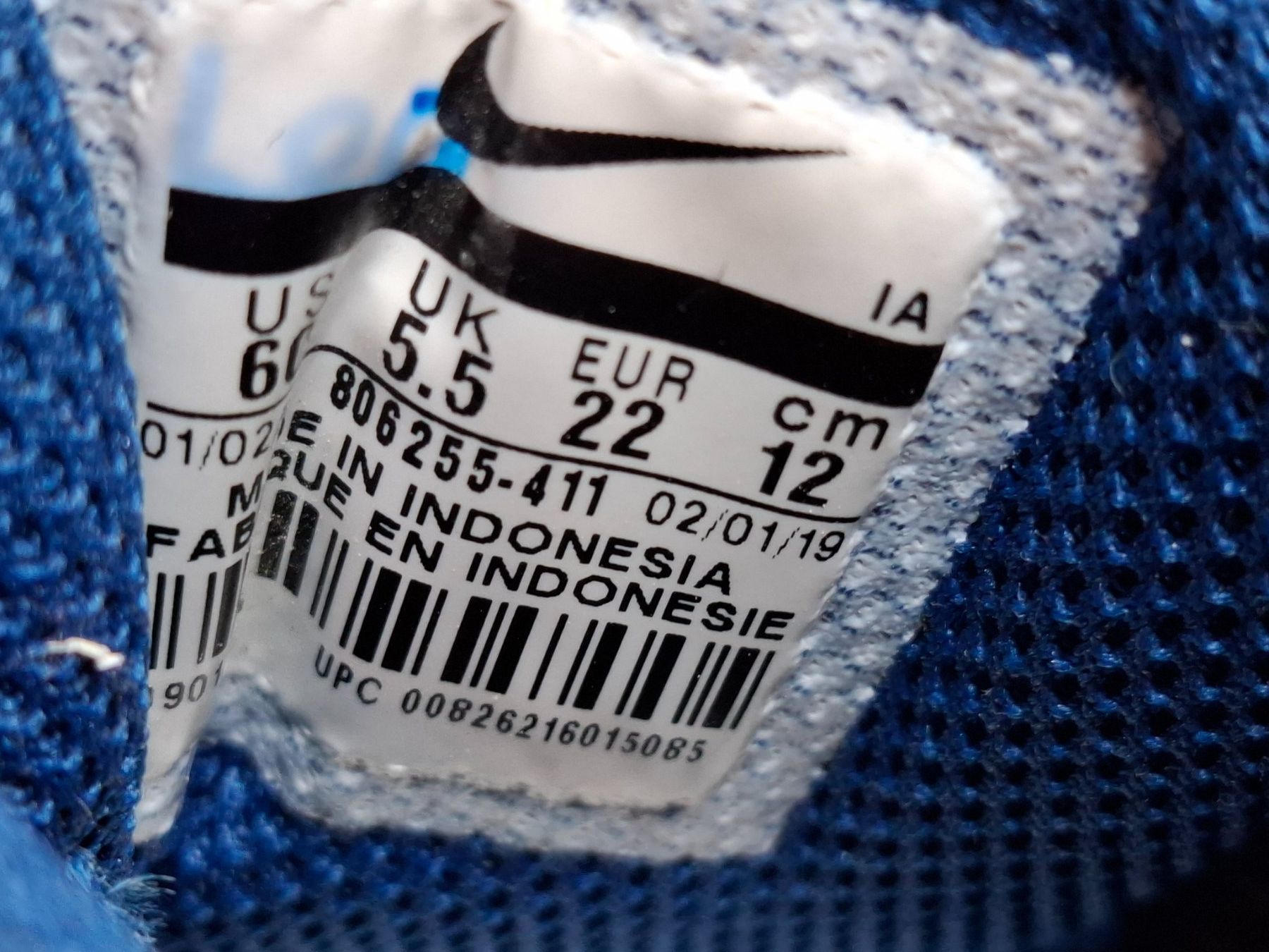 Nike Scarpe da uomo: Nike, Sneaker, blau, Gr. 22 – Usato da Dornach venduto da shoe-lina 6