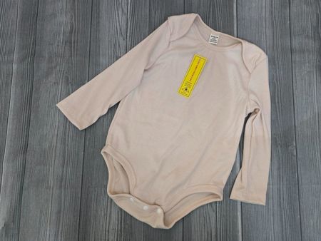 👣 Baby-Body Langarm (18-24 Monate) Beige