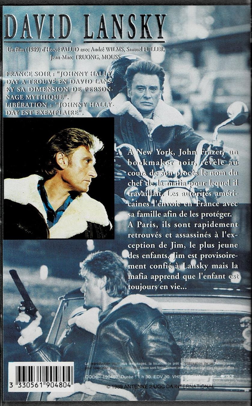 Tutti i VHS: Vidéo Johnny Hallyday- David Lansky – Usato da Noréaz venduto da Hallyday 2