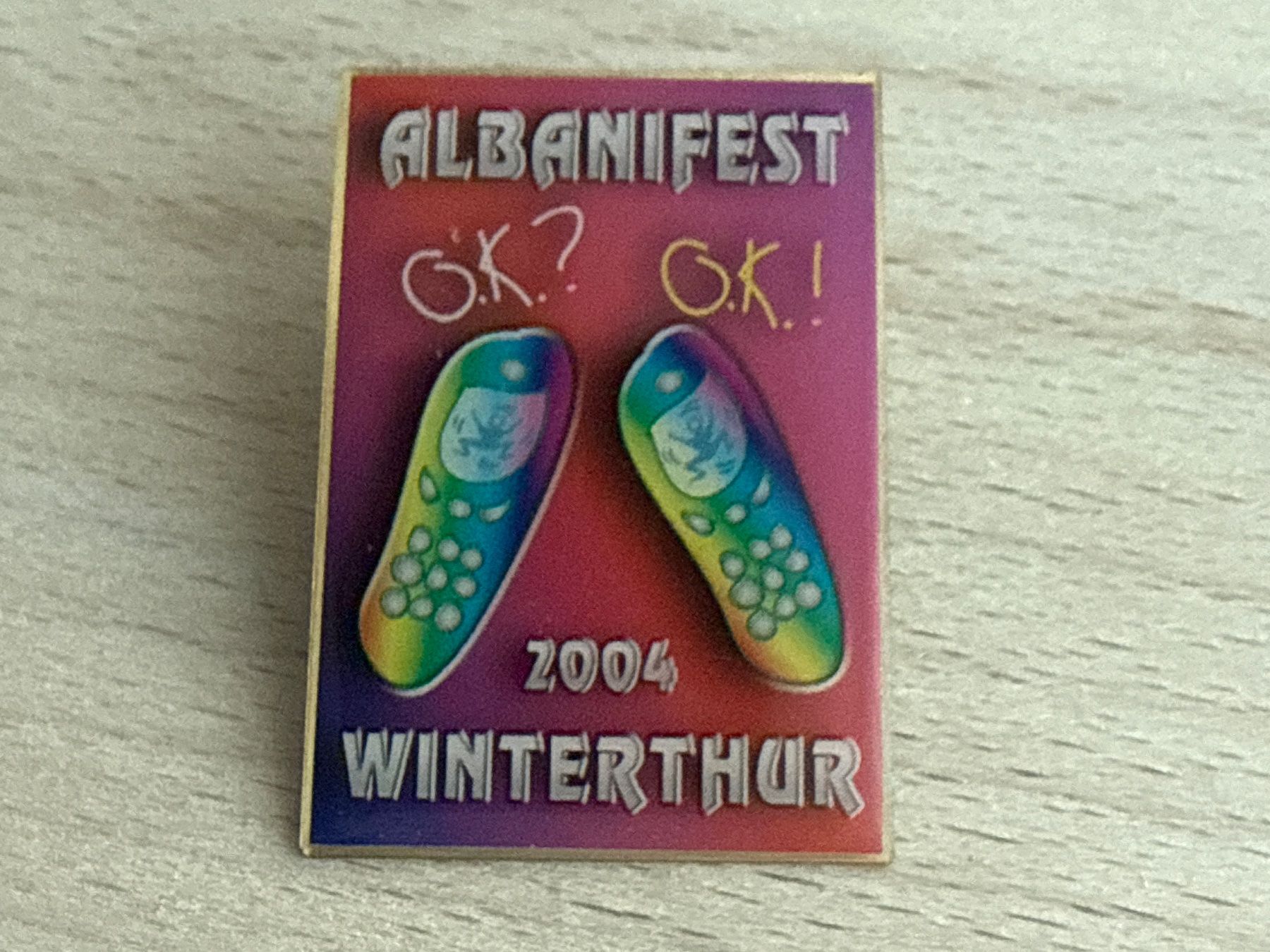 Placchette & Badge: Pin Albanifest Winterthur 2004 – Usato da Glattbrugg venduto da Schweigmatt