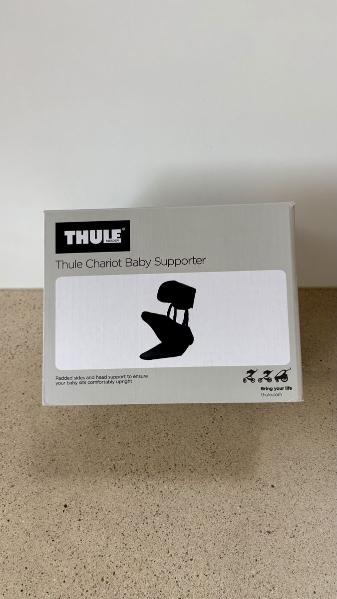 Thule Rimorchi: Thule Chariot Baby Supporter schwarz/grau – Usato da Zürich venduto da chris8006