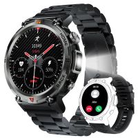 Smartwatch Herren Bluetooth Anruf 3ATM wasserdicht Fitness