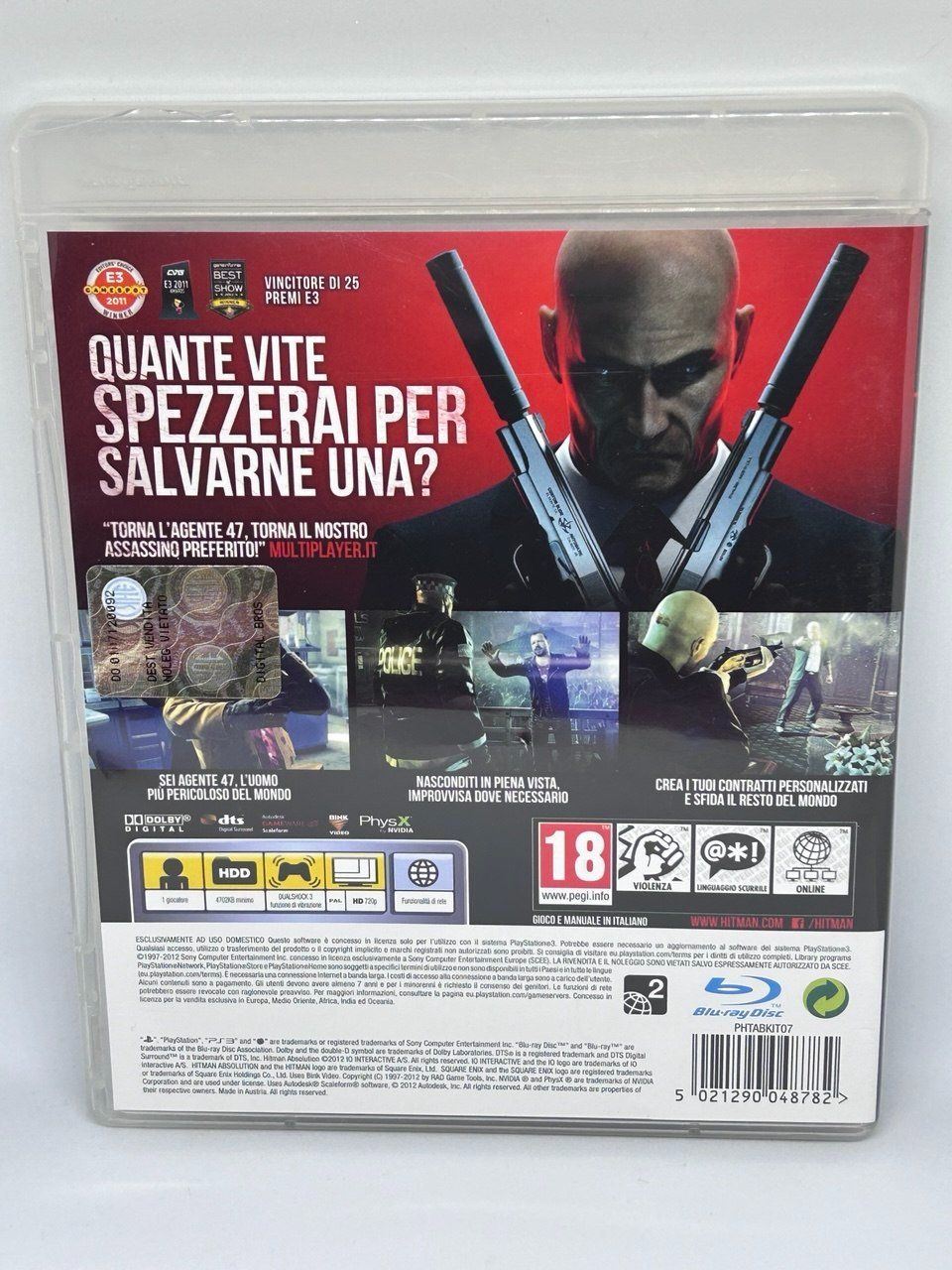 Sony Giochi: Hitman: Absolution per PlayStation 3 – Usato da Giubiasco venduto da LorisVale 1