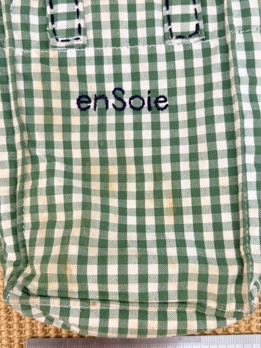 Ensoie Taschen: Ensoie Micro Cabas Bag Vichy green – Gebraucht aus Zürich von fischersfritzli 6