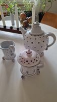 Keramik Tee-Service, Vintage, Handarbeit,