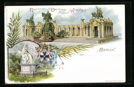 Litho Berlin, National-Denkmal Kaiser Wi