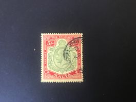1914/20, Malta - Kopf des Königs Georg V. - Grossformat