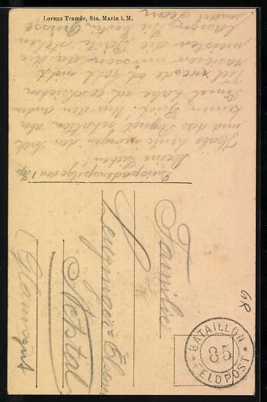 Cartes postales: Sta. Maria i. M., Dorfstrasse mit Wohnh – D'occasion à Berlin par bartko-reher 1