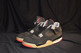 Air Jordan 4 Retro, Grösse 45, Schwarz/Rot, Top Zustand!
