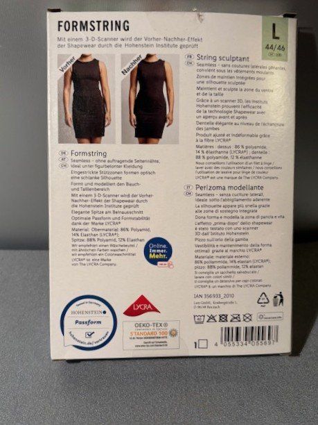 Sonstige Unterwäsche: Esmara Shapewear Formstring - STRING Mieder - Gr.44/46 - NEU – Neu und originalverpackt aus Kriegstetten von Dorothy66 4