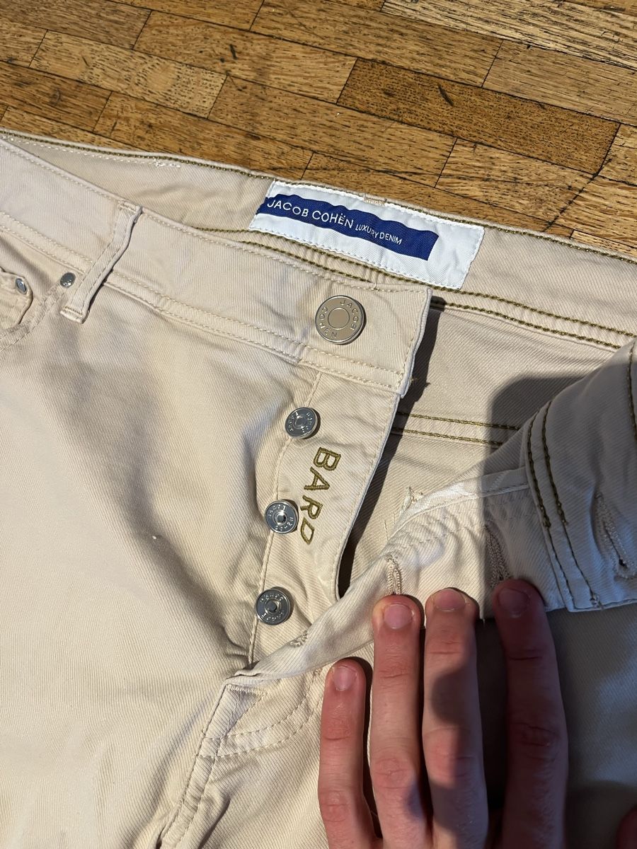 Jacob Cohën Jeans: Jacob Cohen Beige NEW!  – Nuovo e nell'imballaggio originale da Genève venduto da 3M_JR 1