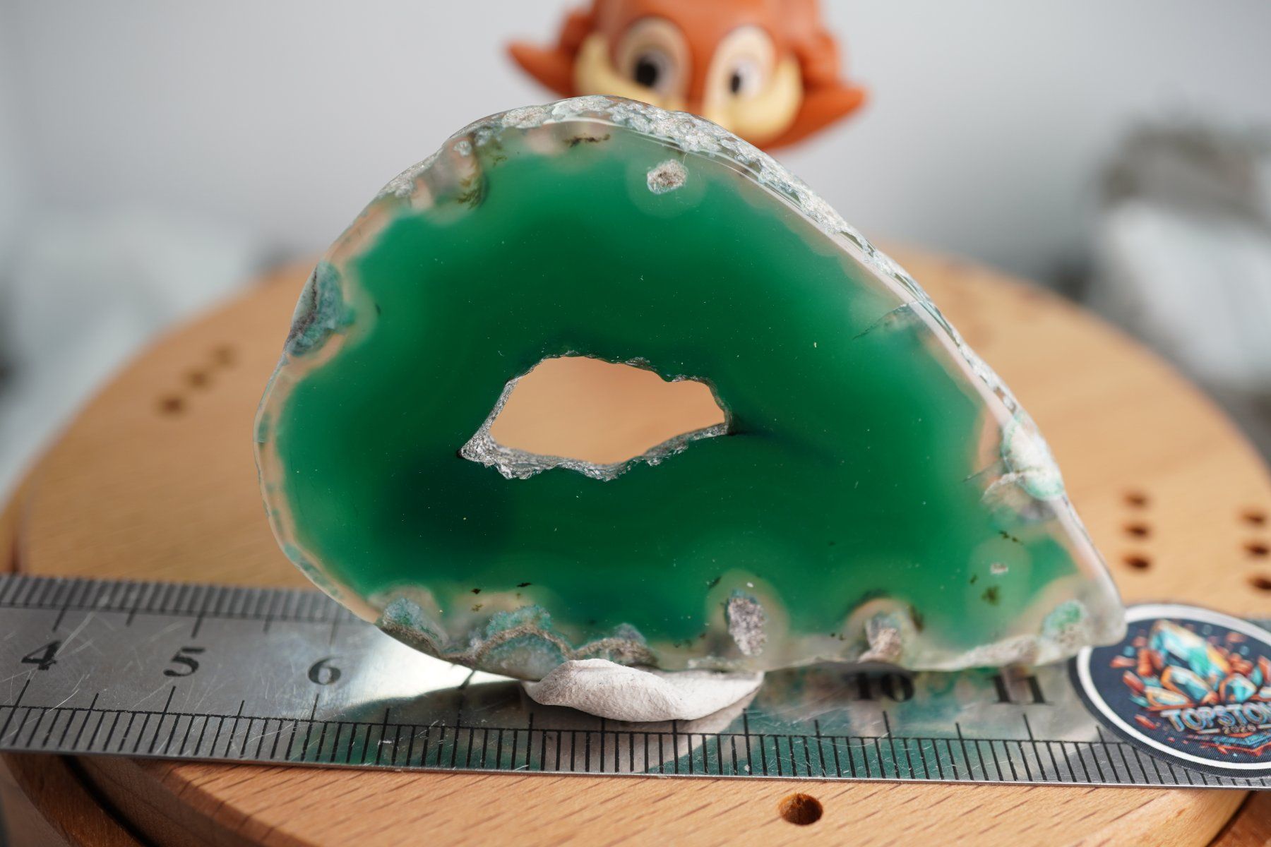 Minerali & Pietre curative: Achat Scheibe Grün  (Räumung!) – Nuovo e nell'imballaggio originale da Eschenbach SG venduto da topstone 5