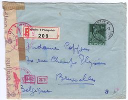 1 Fr. Oberst Pfyffer - zensurierter Brief von GENÈVE nach B