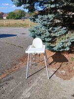 Chaise haute pour enfant blanche plastique métal bon état