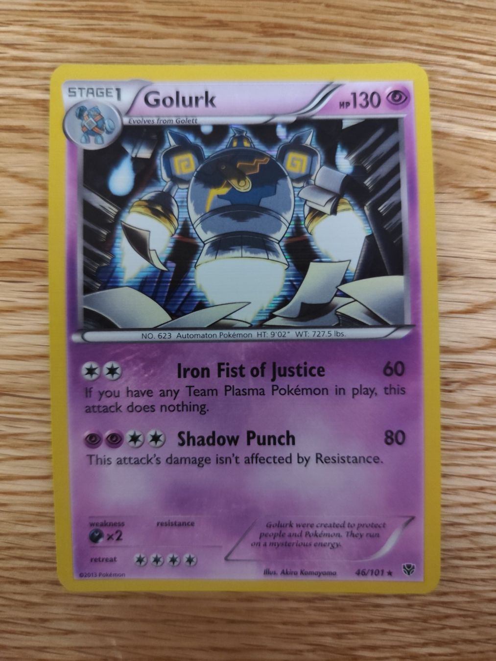 Pokémon Sammelbilder & Trading cards: Pokemon Golurk Black & White Plasma Blast holo – Neu (gemäss Beschreibung) aus Winterthur von SMOKY062