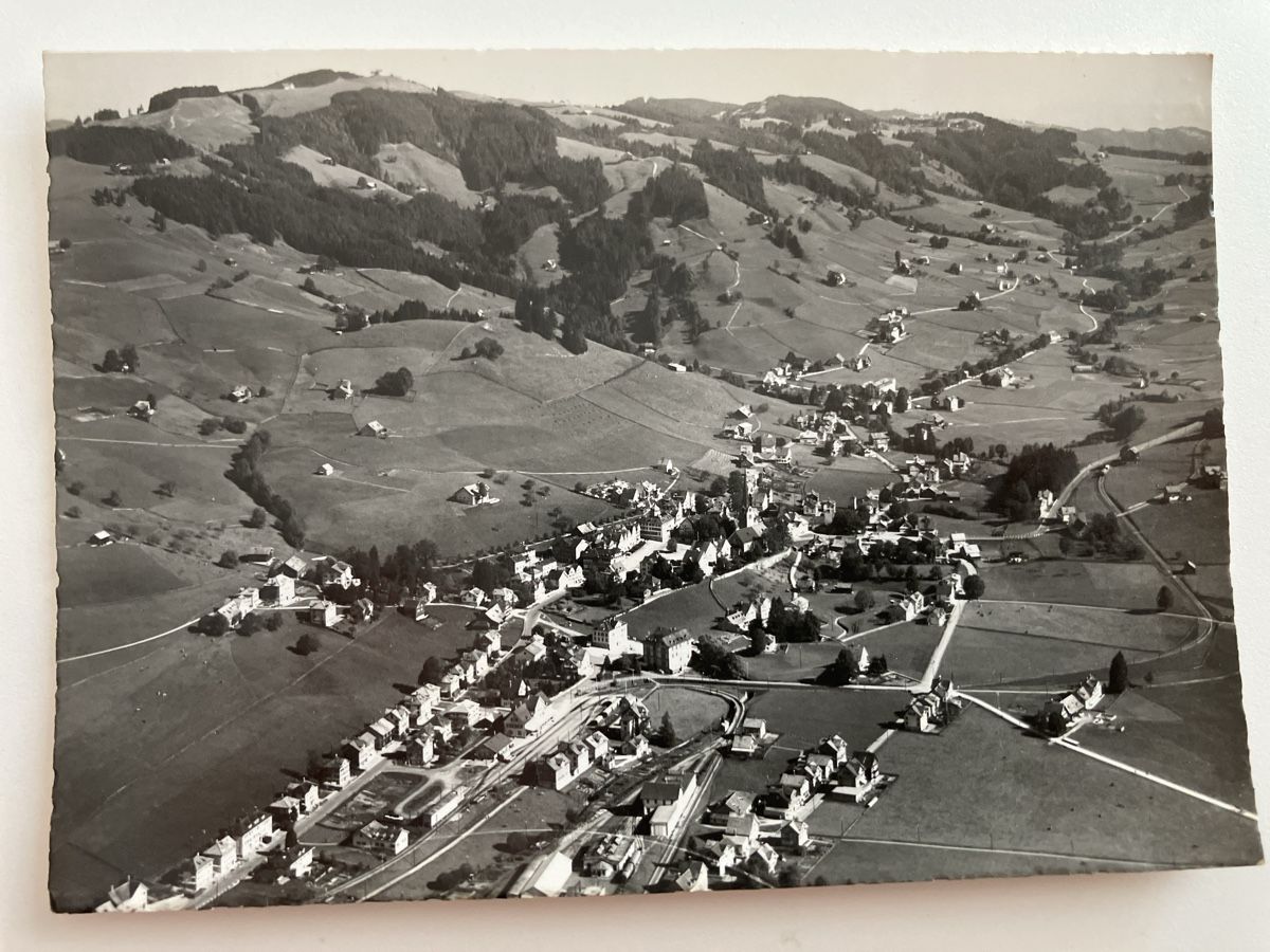 Cartoline postali: AK Gais Flugaufnahme  – Usato da Zürich venduto da Classic_Collection_Zurich