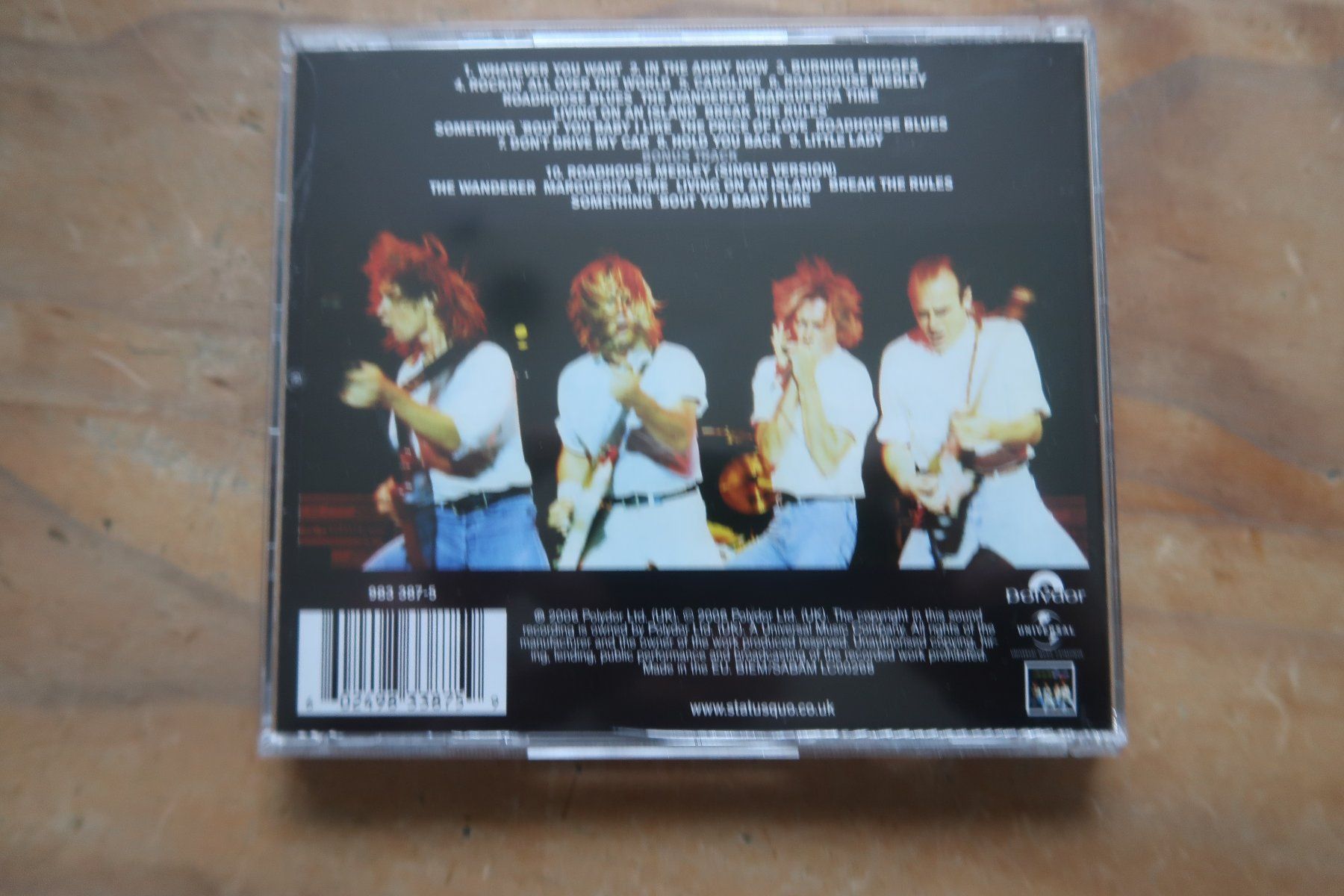 CD: STATUS QUO - LIVE ALIVE - CD – Usato da Basel venduto da Patiscat 1
