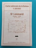 1286 St. Léonard🌞1:25'000 Landeskarte der Schweiz