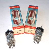 2 Röhren / Radioröhren PCF801 (Triode-Pentode), Telefunken