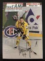 Signierte Autogrammkarte Marc Leuenberger, Top Zustand!