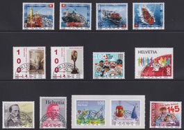2016, unvollständige Jahresserie +Ersttags-Halbmond-Stempel.