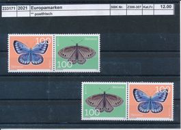 2021 "Europamarken" - Zusammendruck, ** postfrisch