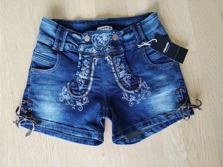 Chicorée Folklore Jeans Shorts Denim Taille XS