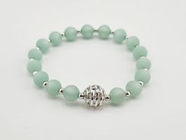 Damenarmband Polaris-Perlen in Mint-Grün