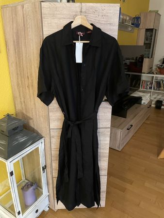 Neues Damen Leinen Kleid Gr 40 