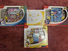 Pokémon 30th Bundle (1xETB DE) + (2xEX-Box EN + 1xPoster EN)