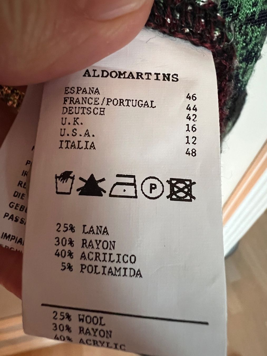 Aldo Martin's Giacche: Aldomartins Strickblazer Gr. 42 – Nuovo (secondo la descrizione) da Zürich venduto da Girasole232 7