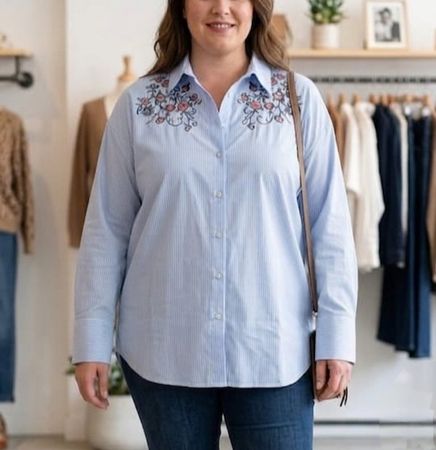 💙 Top! Bluse Oberteil von Waikiki Gr. 46, langarm
