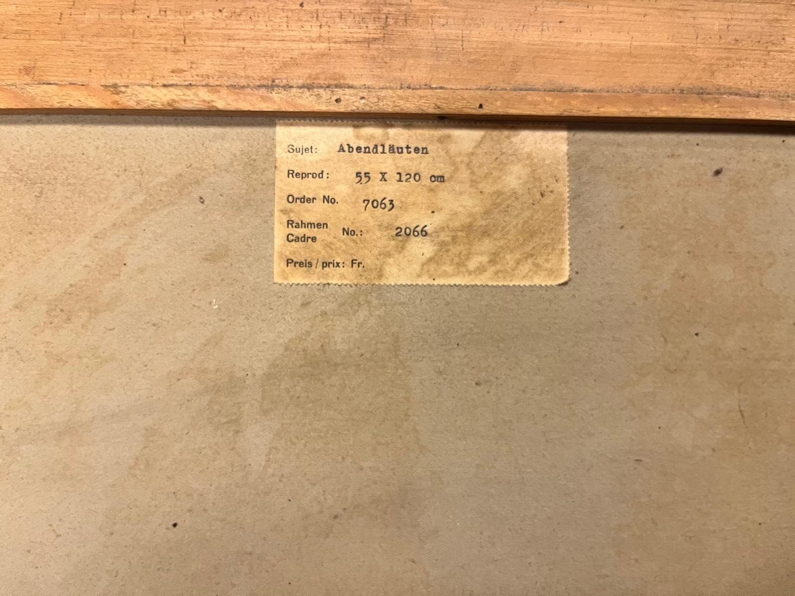 Tableaux: BILD "Abendläuten" – D'occasion à Brislach par Ptherwil 1