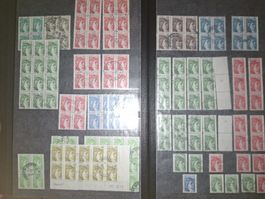 Briefmarkensammlung Frankreich eher Dubletten 