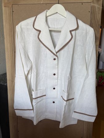 Veste en lin vintage 