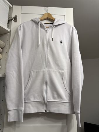 Original Polo Ralph Lauren Zip-Hoodie, Weiss, Top Zustand!