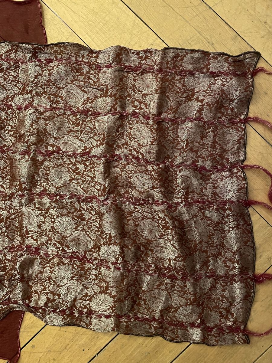 Foulards & écharpes: Elegante sciarpa bordeaux, seta e lurex – D'occasion à Pura par ndo_6zqx 1