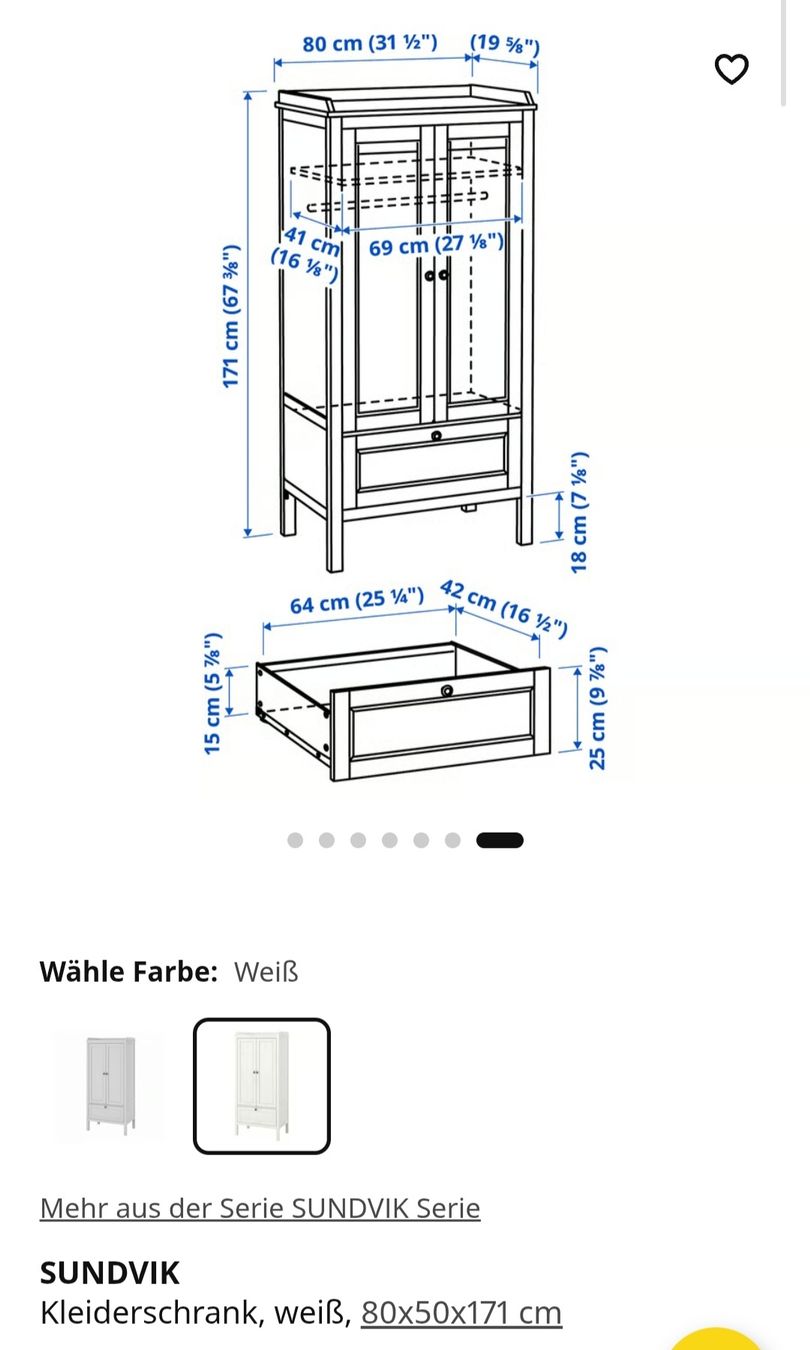 Ikea Armadi: Kinder Kleiderschrank Ikea – Usato da Murten venduto da RYO_RYO 3