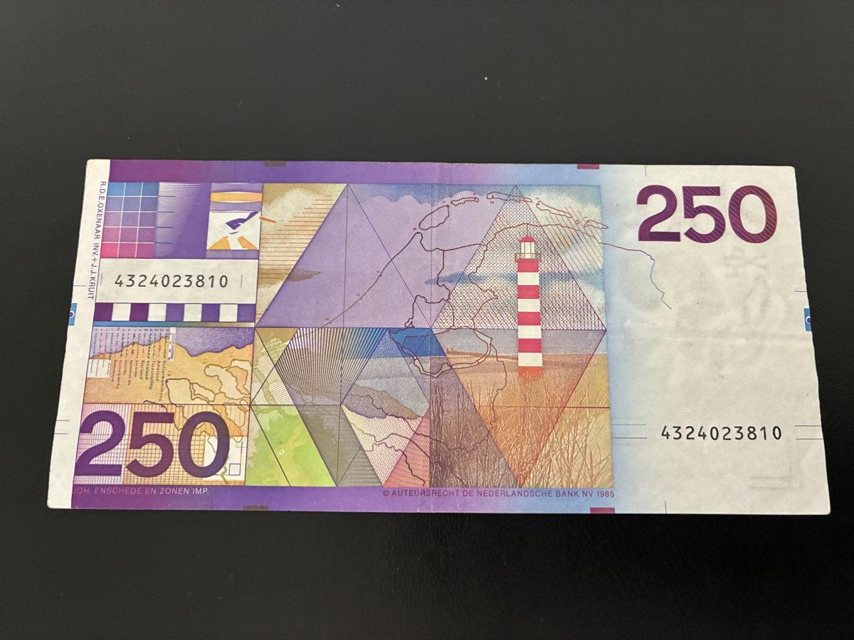 Banknoten: 250 Gulden – Gebraucht aus Dällikon von Woldbanknoten 2