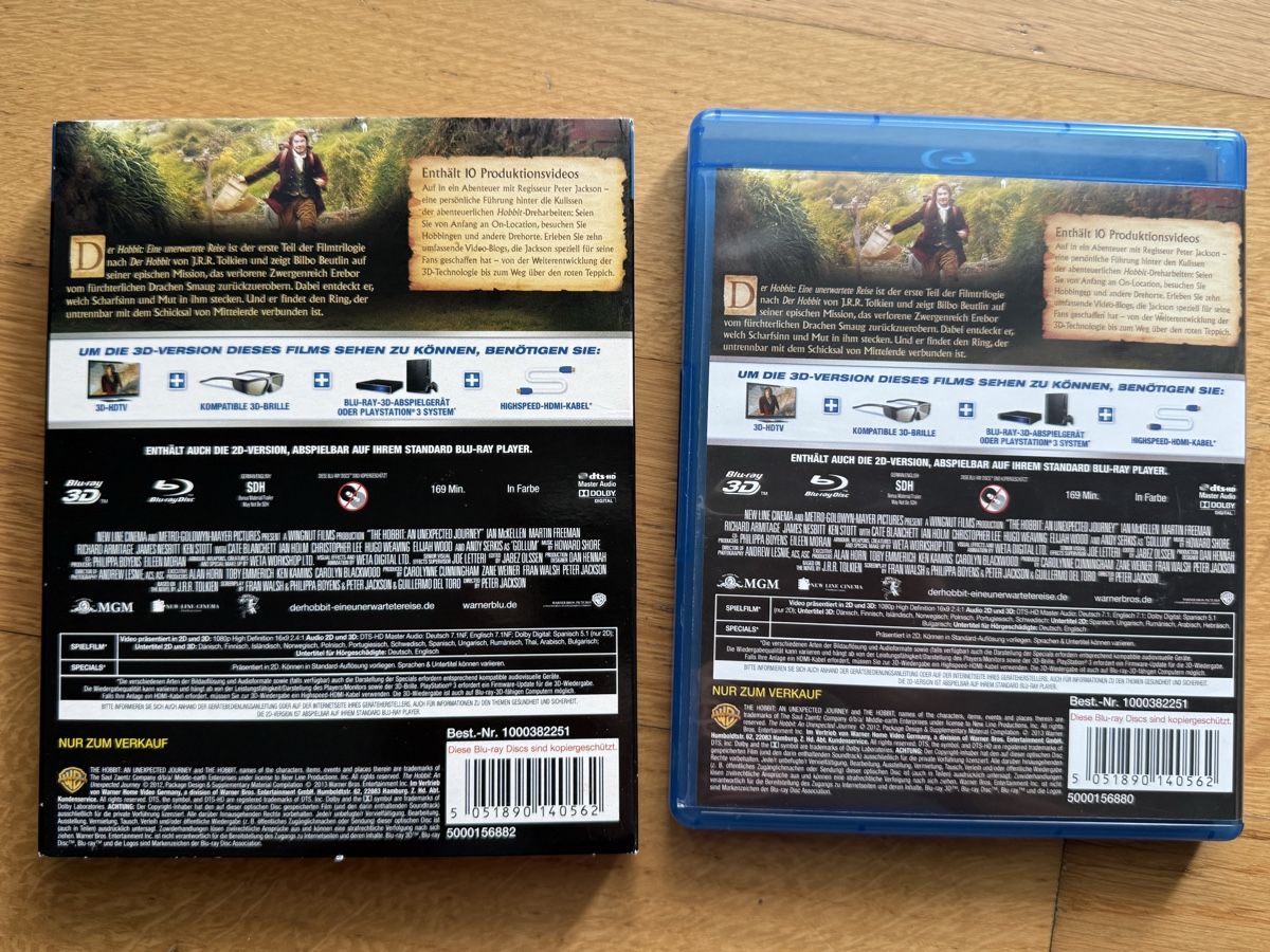 Tous les DVDs: Der Hobbit: Eine unerwartete Reise Blu-ray 3D Set – D'occasion à Kölliken par nerdorado 1