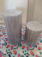 Kerzen NEU von Depot, Silber mit Glitter