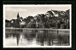 Erlach am Bielersee, Ortsansicht mit Kir