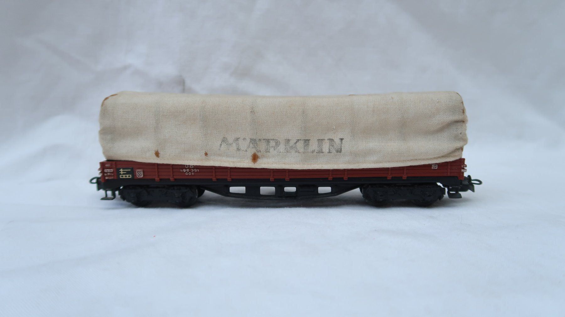 Märklin Modellini di ferrovie: MÄRKLIN Planen-Güterwagen (3) – Usato da Muttenz venduto da Laeckerlihamschter 7